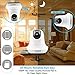 Security Camera System Surveillance Baby Nanny Pet Garage,Two Way Audio Pet Cameras Wireless Home Indoor HD WiFi Baby Monitor with Motion Detection Night Vision for Elder Office Shop (White)