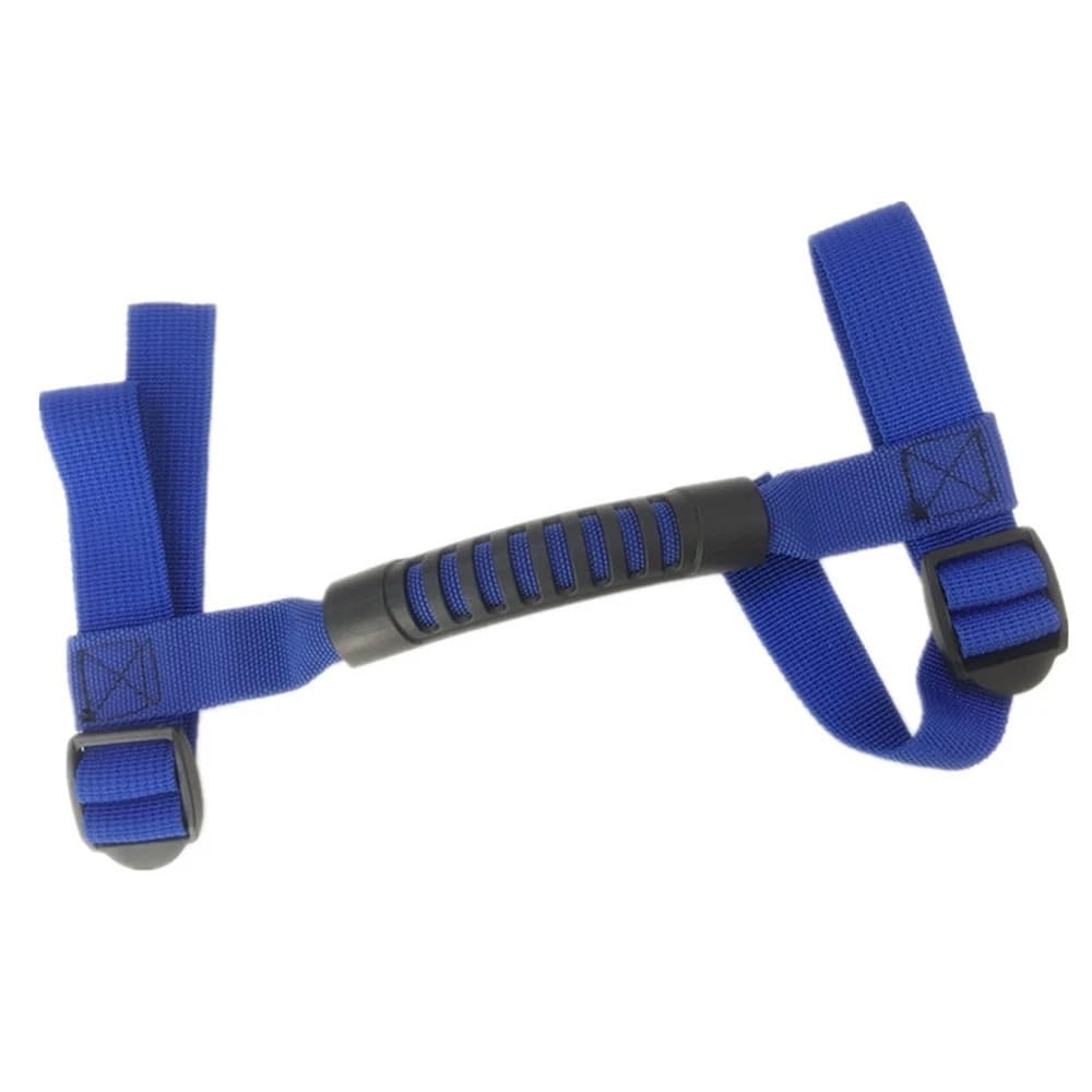 Drgzsds Blue Car Grab Handle Car Armrest Top Grab Bar Pulling Tab For Jeep Wrangler Cj Tj Jk Jl Sport Sahara Rubicon 1Pcs/4Pcs(Blue)