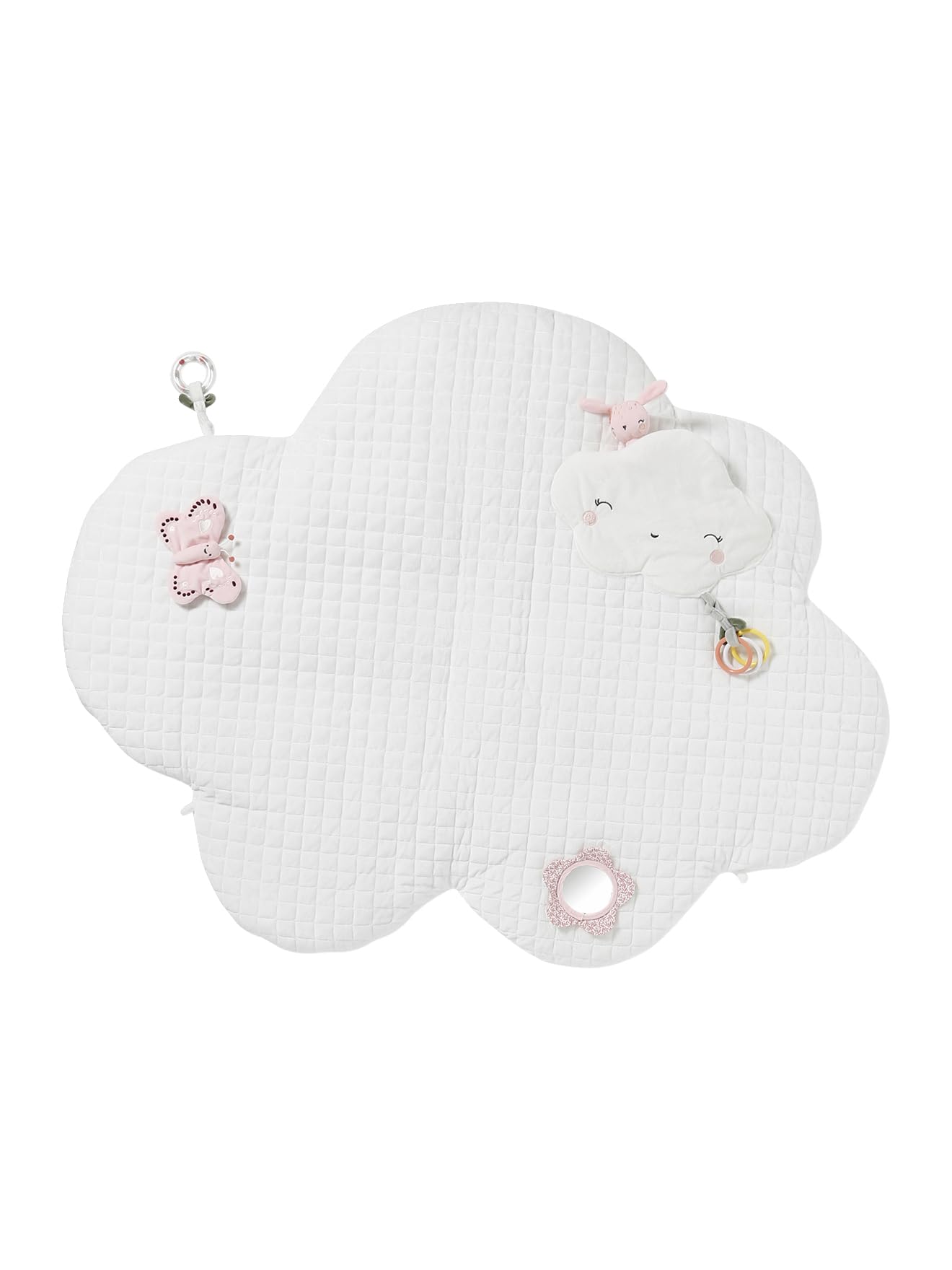 VERTBAUDET Jouet Bébé Tapis D'Éveil Nuage En Velours blanc TU