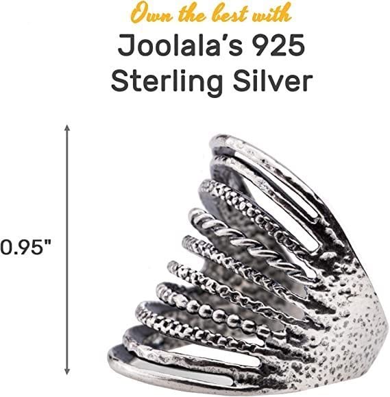 Hand Hammered Alternate Twisted and Shaped Bands - 925 Sterling Silver Ring for Women2