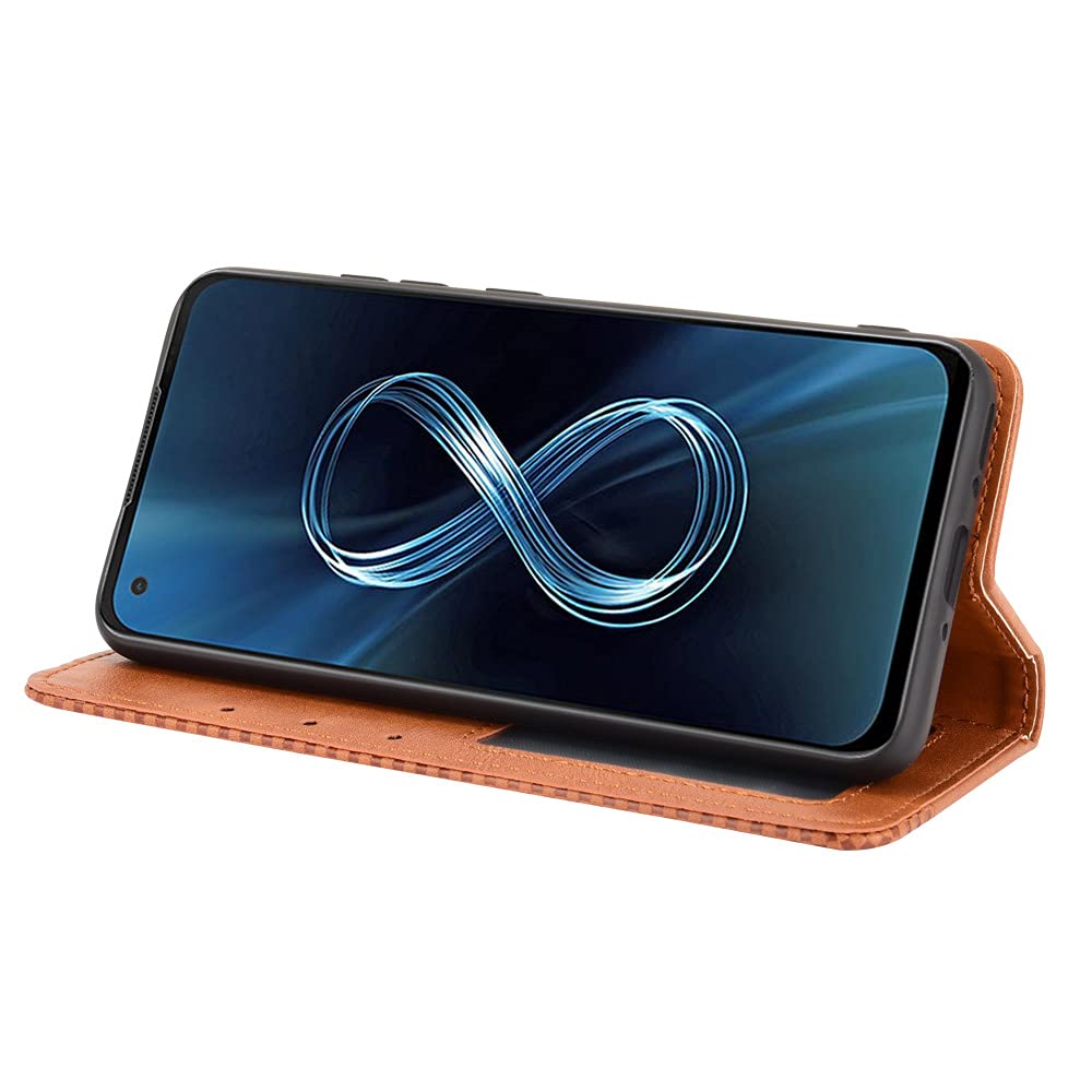 TingYR Cover Per ASUS Zenfone 8 Con Portafoglio E Slot Carte - Flip Custodia In Pelle Con Funzione Stand - Protezione Antiurto