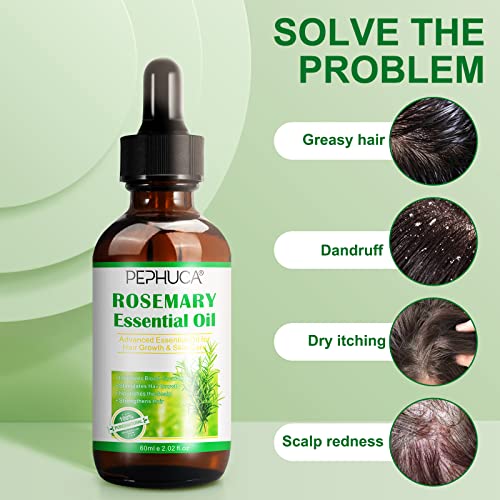 Rosemary Oil for Hair Regrowth(4.04 Fl Oz),Mulitpurpose 100% Pure Rosemary Essential Oil for Hair Loss,Hair Skin Nail Nourishment,Stimulates Hair Growth,Rid of Itchy and Dry Scalp for Unisex - Image 2