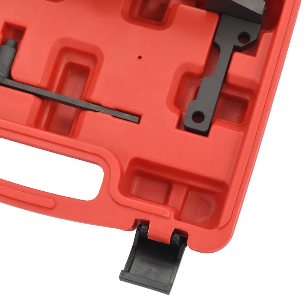 Juego de 2 herramientas de ajuste del motor para Peugeot Citroen con maletín, acero resistente, para control del motor, árbol de levas, junta de culata, modelo 208, C3, 1.0/1.2 VTI, taller