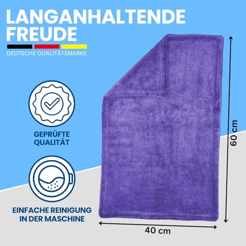 Ivality® Auto Trockentuch Mittel 40x60 cm – 1400 GSM Ultra Saugstarke Mikrofasertücher für Autopflege und Motorrad, Fusselfreies, Lack-schonendes Twisted Towel Microfasertuch