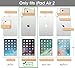 iPad Air 2 Case, Apple iPad Air 2 Clear Case, rooCASE Glacier Tough Full-body Impact Resistant Bumper Case Cover for iPad Air 2, Black (will NOT fit New iPad 2017)