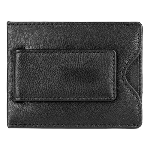 J. Buxton Emblem Front Pocket Magnetic Money Clip Black