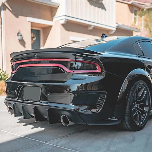 Aileron toit arrière noir brillant pour sublimer votre Dodge Charger lors des rassemblements