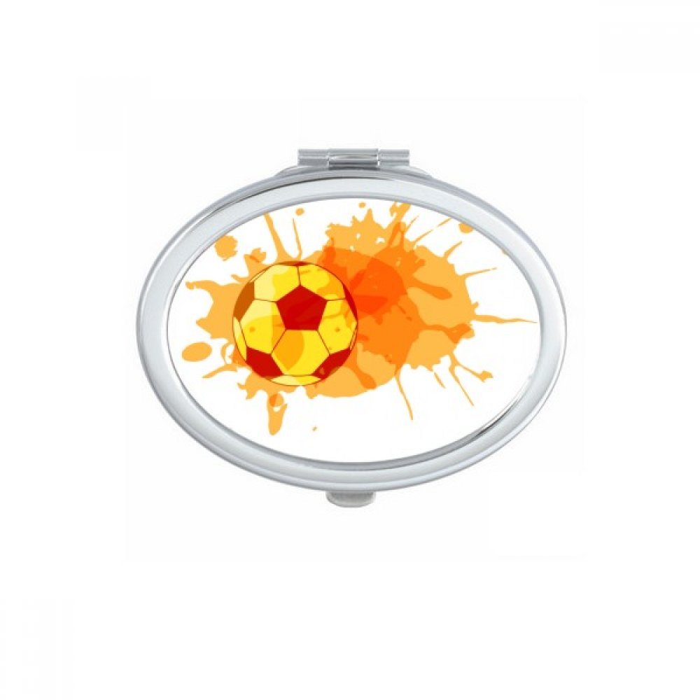 Miroir carré football mignon petit cadeau portable pour supporteurs