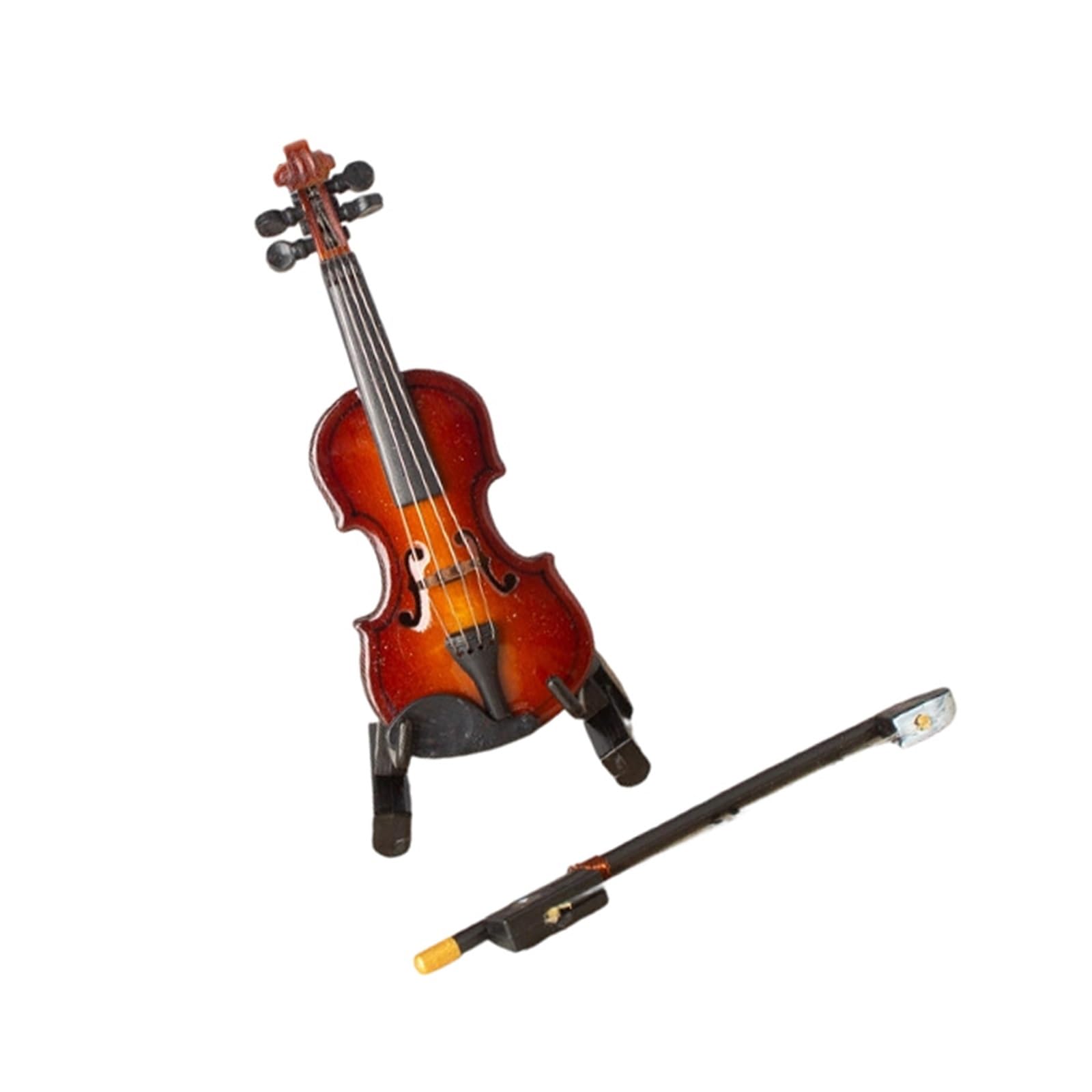 ZXFJYUIP Miniature Violin Model Professional Musical Instrument Ornament(9CM)