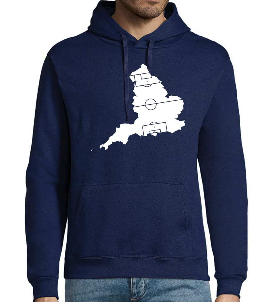Anglia jako boisko do piłki nożnej męska bluza z kapturem, grantowy, 4XL