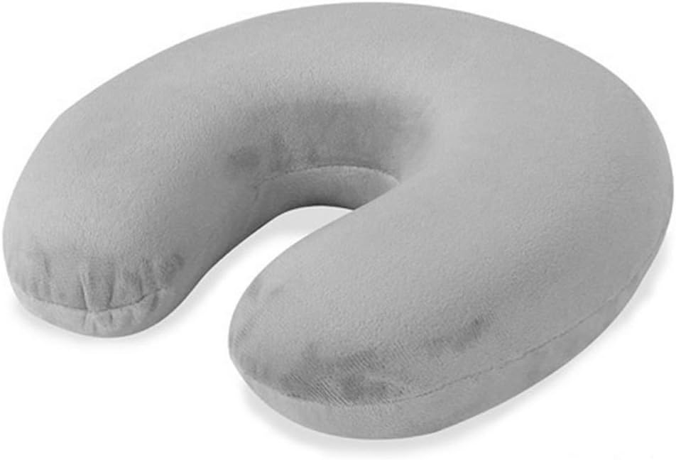 RAYYAN LINENSILVER/GREY U SHAPED MEMORY FOAM NECK PILLOW | SILVER COLOR TRAVEL PILLOW IDEAL FOR TRAVEL, OFFICE, HOME, RELAXATION | TRAVEL PILLOW