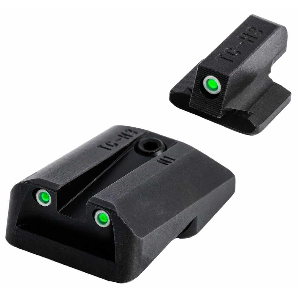 TRUGLO Tritium Pro Handgun Night Sights, Compatible with Kahr Arms Models | Glowing Gun Sights with Daylight White Dots, Night Tritium Dots & White Focus Lock Front Ring