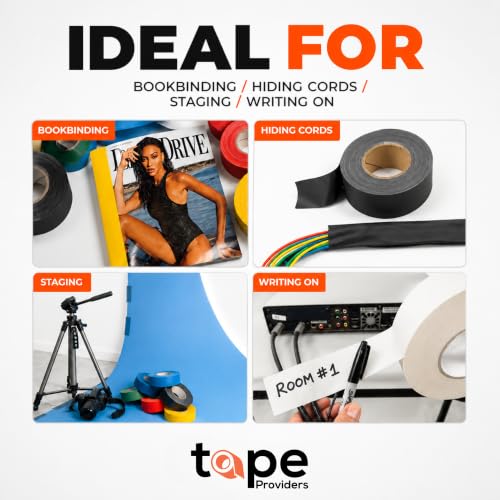 Image of WOD GTC12 Gaffer Tape, Red Low Gloss Finish Film, 1.5 inch x 60 ft. (Pack of 32) Residue Free, Non Reflective Cloth Fabric, Secure Cords, Water Resistant, Photography, Filming Backdrop