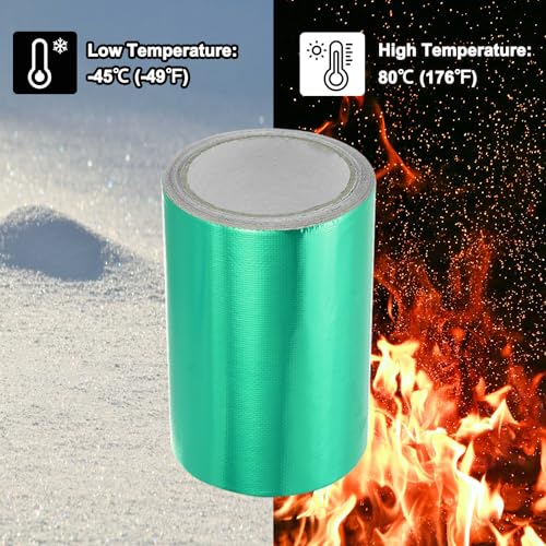 Image of PATIKIL Awning Repair Tape 6 inch x 26ft Waterproof Canvas Tape High Adhesive Tear Repair Patch Kit for PVC Tarpaulin Tent Awning Fabric RV Sail Boat Cover, Green