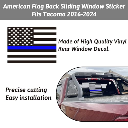 Image of Zhizhong Rear Middle Window Decals for Toyota Tacoma 2005-2023
