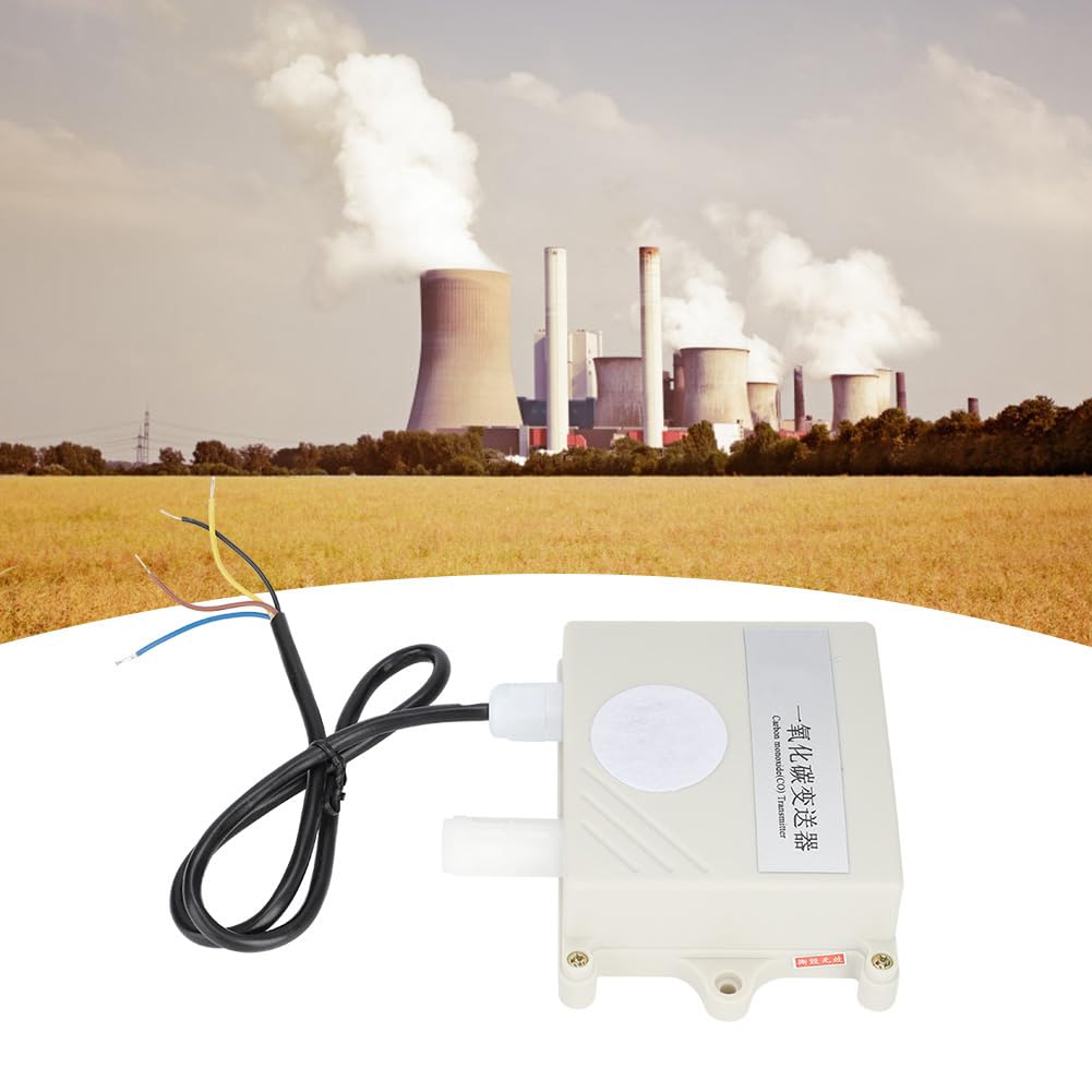Detector de pared de monóxido de carbono, sensor de gas CO de alta sensibilidad para el hogar y la oficina, PVC impermeable 1 unidad