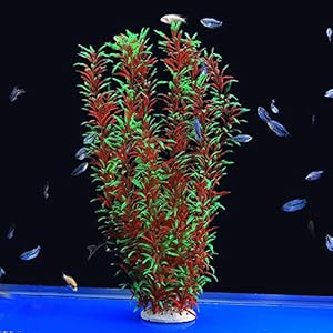 ALEGI Große Kunststoff-Aquariumpflanze 53,3 cm