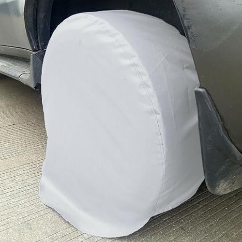 Lot de 4 housses de pneu imperméables pour voitures, camping-cars et camions - Convient pour un diamètre de 68,6 à 73,6 cm