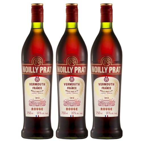 Noilly Prat Rouge Vermouth, 16% vol., 75 cl/750 ml, Apéritif Français Idéal pour Cocktail Martini, Composé de 29 Herbes Aromatiques et Épices dont l’Orange Douce, la Cannelle et les Fèves de Cacao