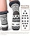 cosyone1997 Mens Fuzzy Slipper Socks with Grips Warm Sherpa Lined Winter Socks Cozy Gifts for Men Size L/XL