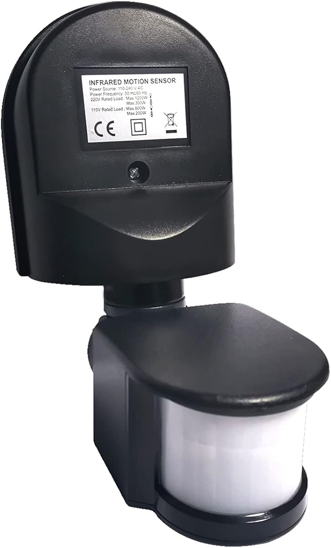 Mageway Waterproof Wall Mounted 1200W Incandescent Motion Infrared