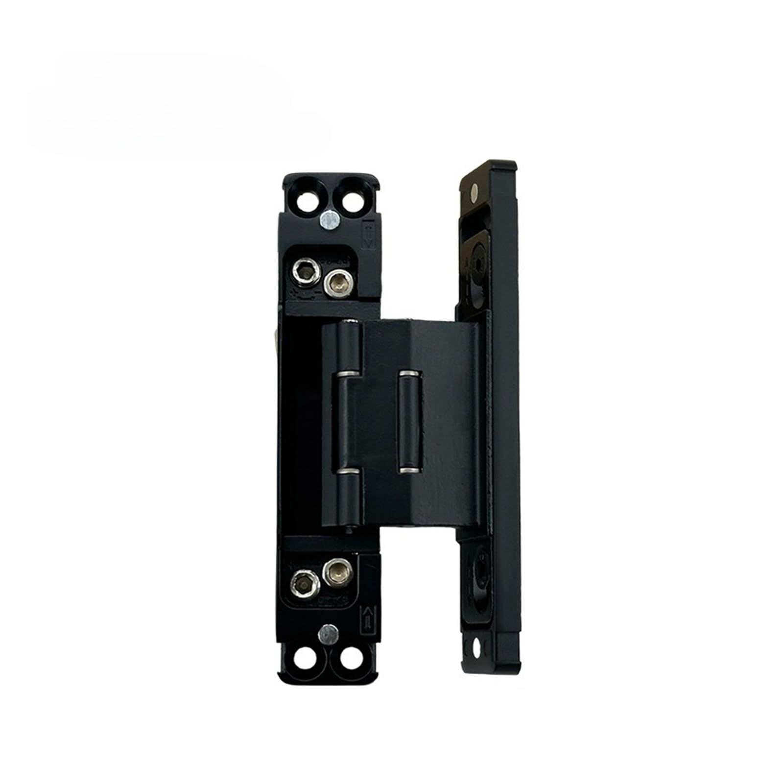 Foelanne Black Zinc Alloy 2D Adjustable Hidden Door Hinges