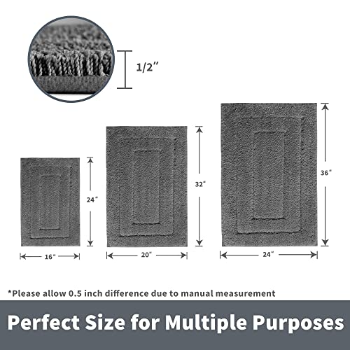GRANNY SAYS Bath Matt Non Slip 60 x 90 cm, Pack of 1 Bathroom Mat Large, Super Soft and Water Absorbent Bath Rug - Image 2