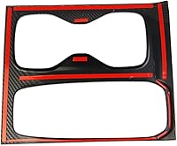 Vista 6 de Korlot Cubierta de panel de portavasos para consola central de fibra de carbono para Nissan Frontier 2022-2026