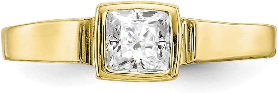 10k Yellow Gold CZ Toe Ring
