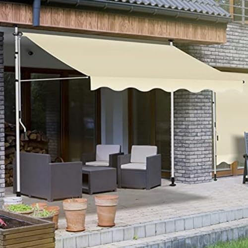 Auvent rétractable avec manivelle store extérieur étanche 400 cm - 2