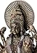 Gangesindia Durga Female Hindu Statue with Lion - Divine Mother of The Universe Goddess Sculpture (Large 11 inch Cold Cast Bronze)