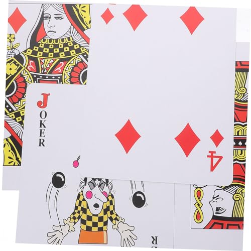 ibasenice Riesige Spielkarten Satz Großformat Große Pokerkarten Aus Beschichtetem Papier Party Requisiten Für Reisen Und Familienspiele – Bild 5