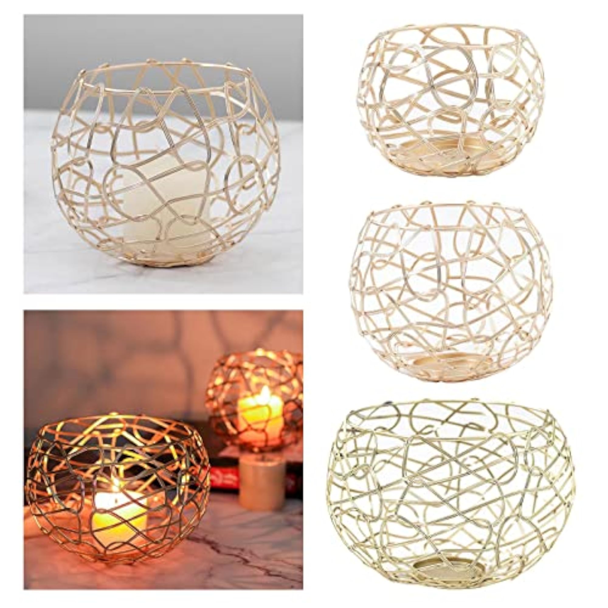 Metal Candle Holders Tealight Pillar Candlesticks