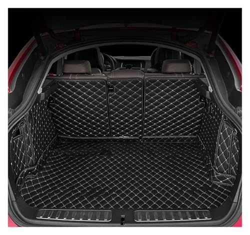 Tapis de coffre Citroen C5X (2021-2024) sur mesure cuir noir et beige