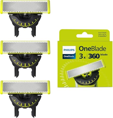 Philips OneBlade 360 Lot de 3 lames de rechange pour visage