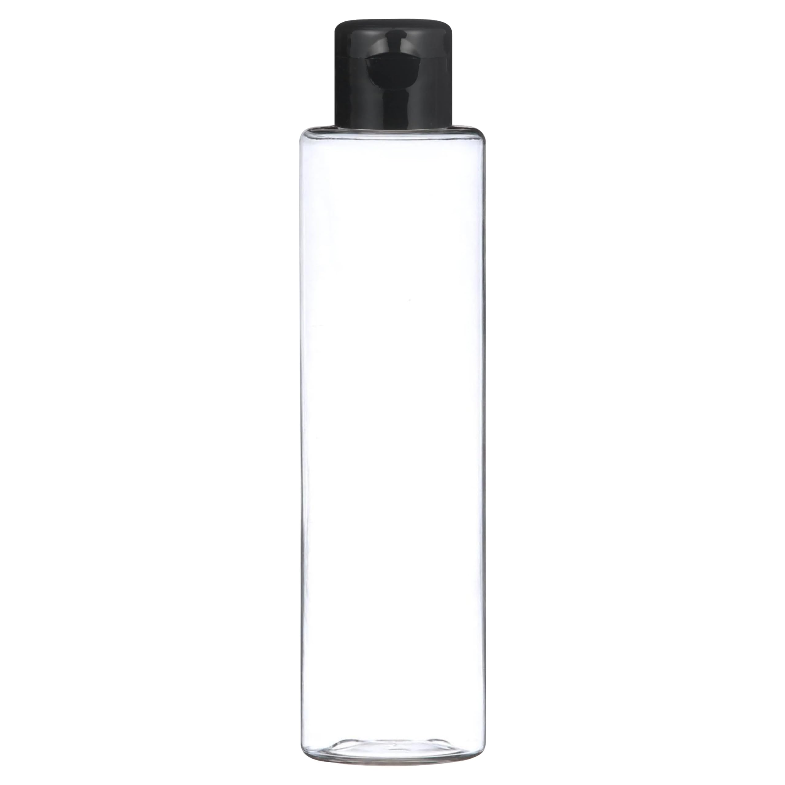 Thinqkart Select 200Ml Empty Clear Round Bottle With Black Flip Top Cap,Multipurpose Reusable Container For Hair Oils, Shampoo, Conditioner, Lotion, Medicated Oil And Sanitizer (Pack Of 3) - Plastic - Image 6 thumbnail