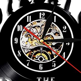 LittleNUM Horloge Murale Vinyle Horloge Murale Creative Beatles Horloge Murale Famille Horloge Murale décorative Mute… - Les Beatles, Paul McCartney, John Lennon, RIngo Starr, George Harrison LittleNUM Horloge Murale Vinyle Horloge Murale Creative Beatles Horloge Murale Famille Horloge Murale décorative Mute… – Image 2