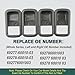 Riloer Inner Door Handle Bezel, Replaces 69277-60010-03, 69278-60010-03, Compatible with Toyota Land Cruiser 80 Series 1993-1997, Compatible with Lexus LX450 1996-1997, 4 pcs