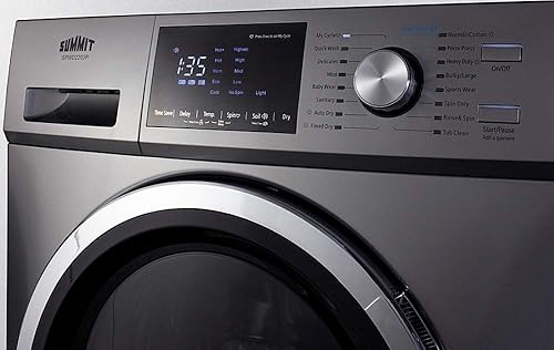 Miniatura 4 de Summit Appliance SPWD2203P - Combo de lavadora/secadora de 24 pulgadas de ancho y 115 V en platino para uso sin ventilación, capacidad de 2.7 pies