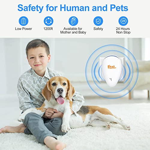 Amiaedu Ultrasonic Pest Repeller 6 Pack, Repellent Plug In Indoor For Roach Spider Ants Insect Rodents, Mouse Control Home, Kitchen, Warehouse, Hotel #TOP1