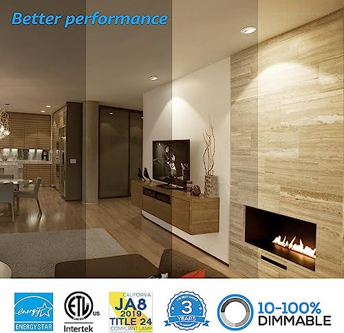 Torchstar 6 Inch Gimbal Led Recessed Lighting With Junction Box, 13.5W Ic Rated Air Tight Directional Swivel Downlight, Cri90+ Dimmable Canless Led Recessed Light, 3000K, Etl, Energy Star, Pack Of 4 #TOP3