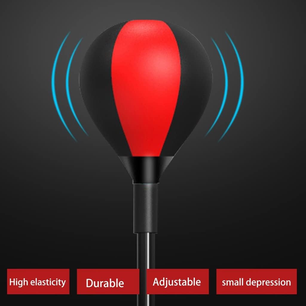 Speed Punching Bag with Stand, Adjustable Reflex Bag, Freestanding Boxing Ball, Standing Punching Bag, for Speed/Reaction/Dodge,Stress-Relieving (Color : Color, Size : Set 1) (Color Set 3)