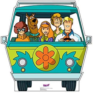 Cardboard People Mystery Machine Life Size Cardboard Cutout Stand...