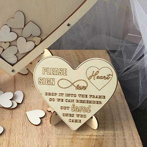 This Cute Heart Shaped Wedding Drop Box Is a Great Alternative To Wedding Guest Books