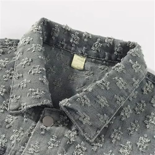 Men's Style Autumn Jacquard Trendy Lapel Shirt Bell Bottoms Ensemble4