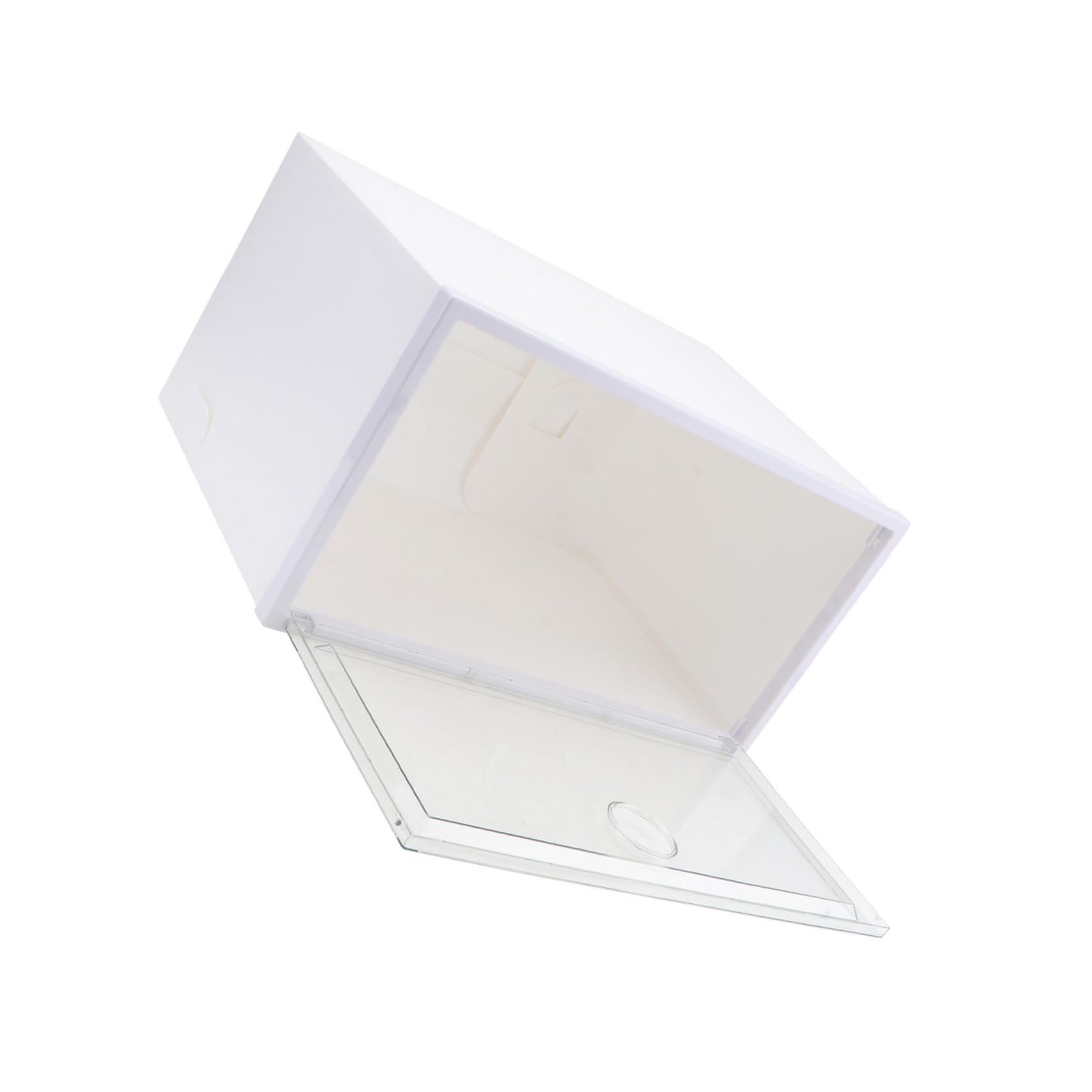 Caja de Zapatos Transparente de Plástico Gran Capacidad y Puerta Lateral, Organizador Práctico y Diseño Simple para Almacenamiento Hogar