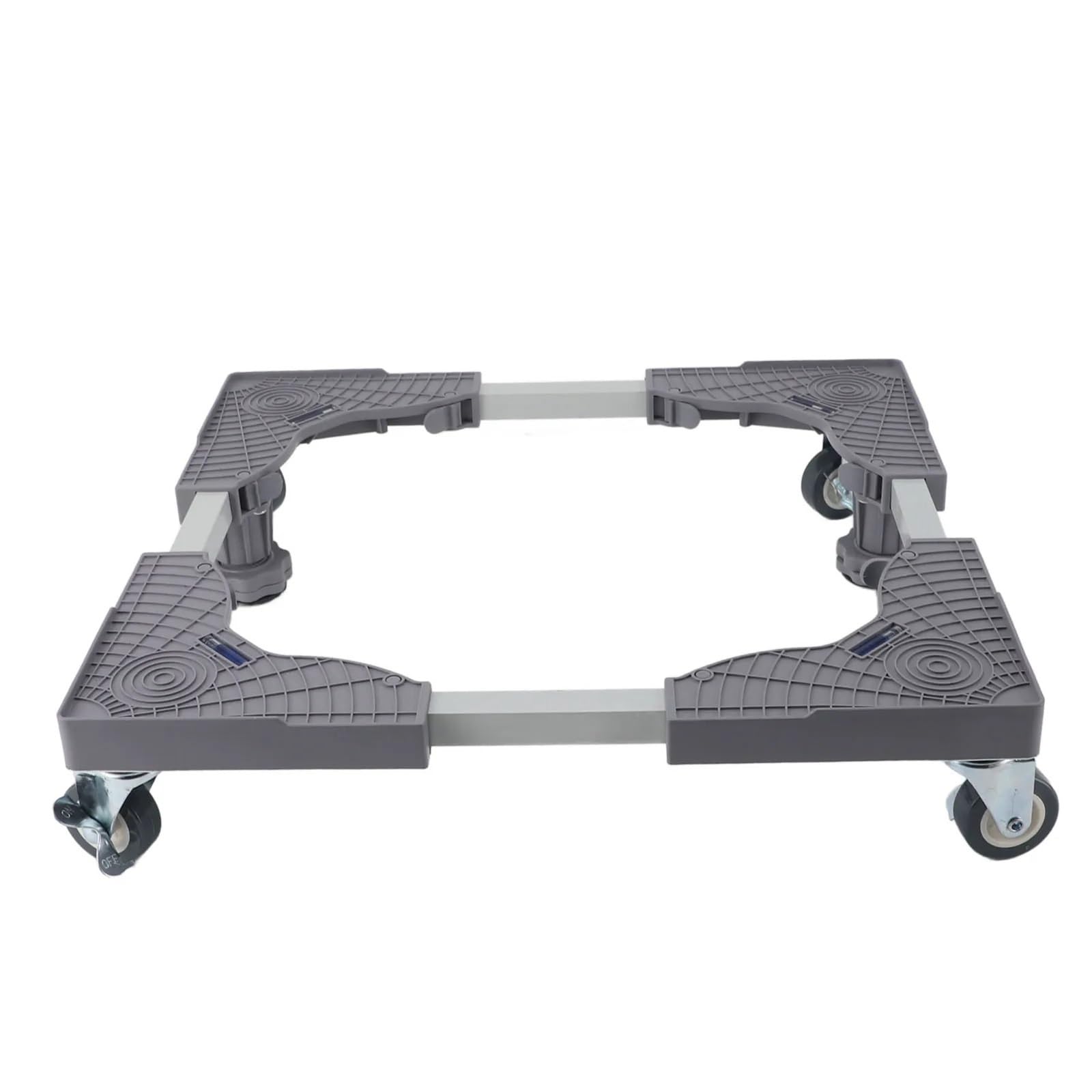 Rullo Mobile for Lavatrice, Altezza, Larghezza, Lunghezza, Regolabile, Robusto Cuscinetto di carico con Freno, Angolo di bilanciamento, misurazione del livellamento per Lavatrice