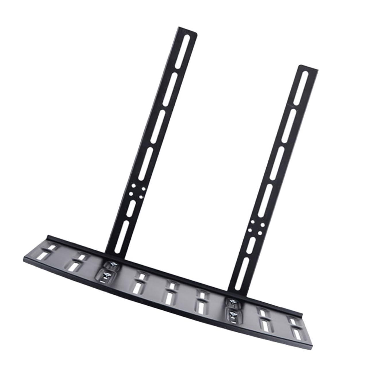 KONTONTY Tv Set Holder Punch Router Rack for Cable Management Stylish Black Storage for Living and Office Organize Tv Accessories and Wires Efficiently