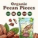 Food to Live Organic Pecan Pieces, 12 Ounces Raw, Chopped Pecans, Non-GMO, Unsalted, Unroasted, Kosher, Shelled, Kosher, Vegan, Sirtfood, Bulk. Keto-Friendly. Good Source of Iron, and Calcium.