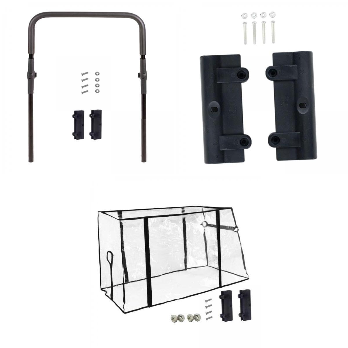 Foldable Wagon HandleTrolley Handle with Connectors and Wagon Rain Cover-image-36